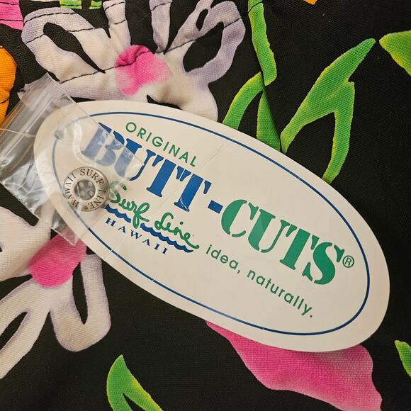 Vintage Surf Line Hawaii Floral Capris Original Butt-Cuts Womens Size Medium NWT - Picture 8 of 8